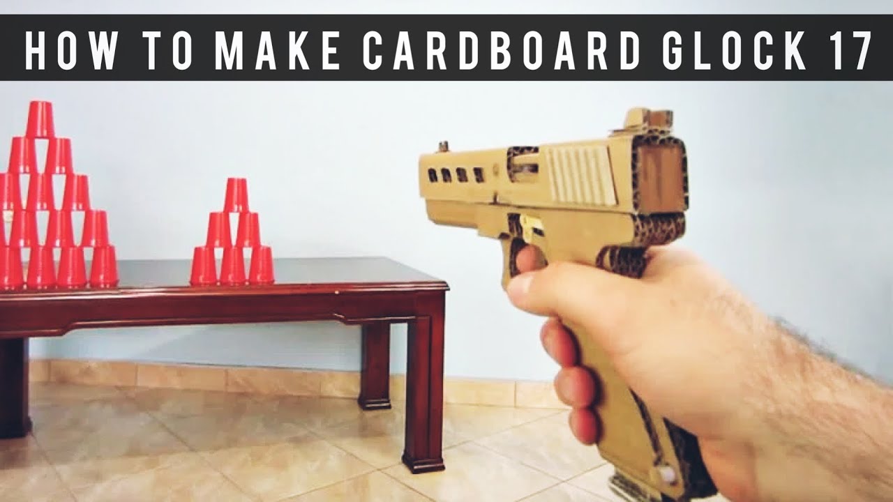 DIY Make GLOCK 17 from cardboard - YouTube