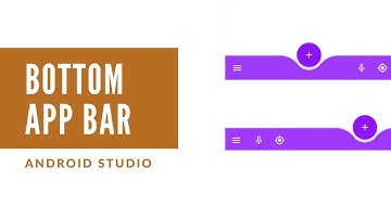 Bottom App Bar Material Design floating action button in Android Studio with Source Code