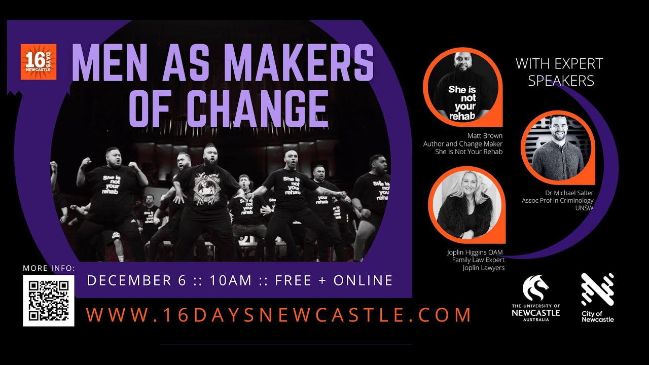 Men As Makers of Change Webinar | 16 Days of Activism Newcastle 2021