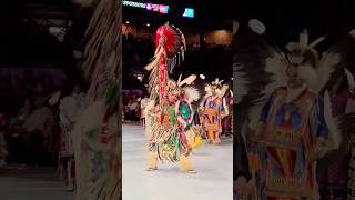 Final Grand Entry of the Last Dance at Gathering Of Nations. Eagle Staff Carrier #indigenous #shorts