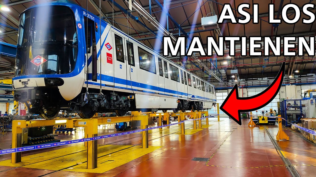 Así Son Los TALLERES CENTRALES del Metro de Madrid 🚇🇪🇸