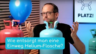 Heliumflaschen entsorgen: Die Sollbruchstelle richtig nutzen