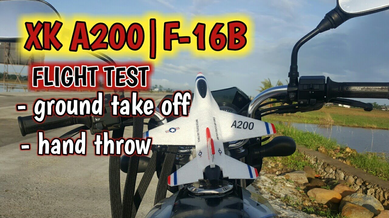 A200 ▪︎ F-16B Two (2) Channel RC Plane Flight Test |WLtoys xk A200