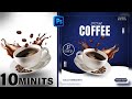 Coffee Creative Social Media Post Design | Photoshop Tutorial