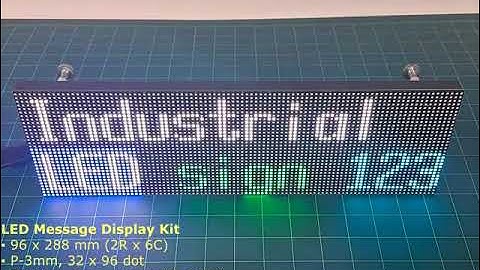 Industrial real-time LED text message display sign board RS232/TTL Ethernet RS485 LMD-KIT-P3-2R6C-E