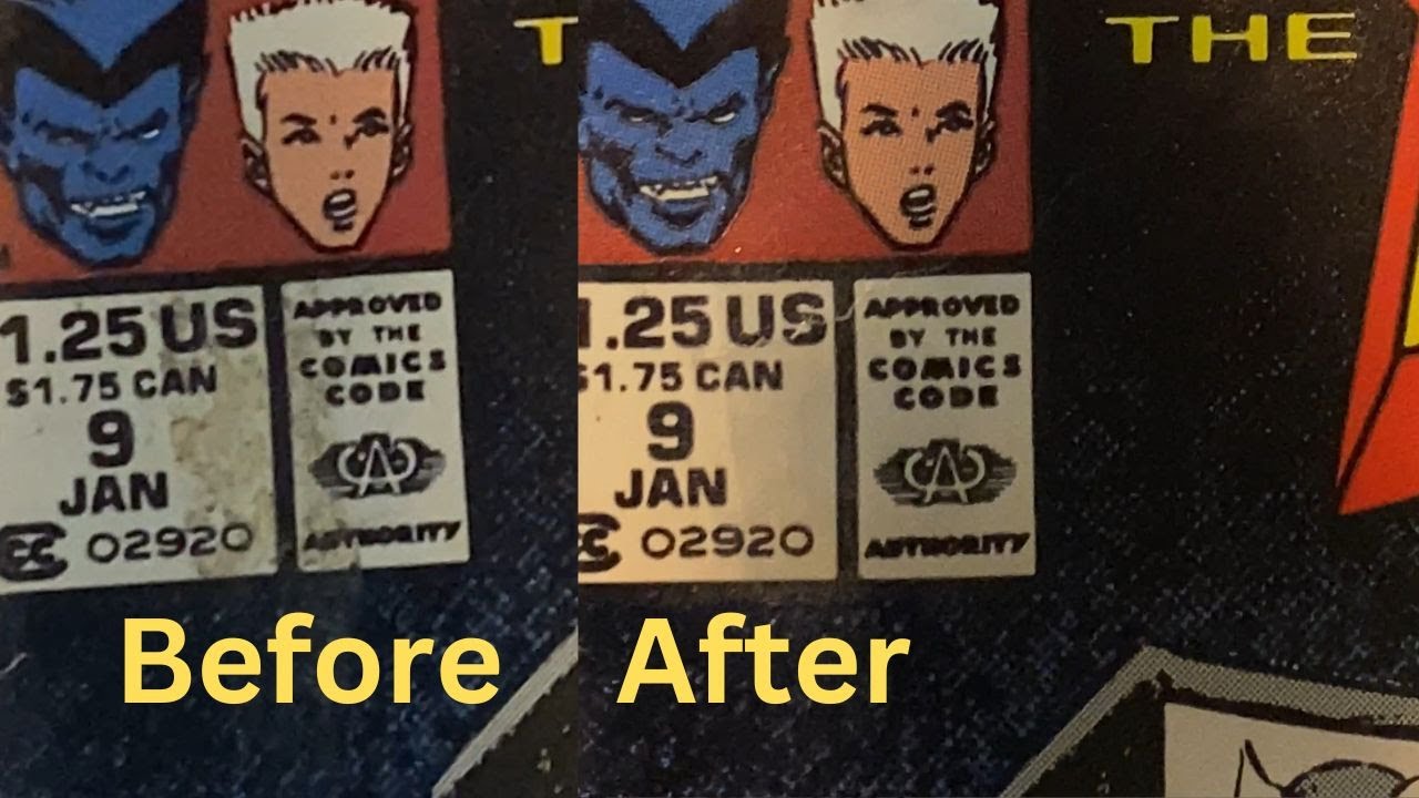 Comic Book cleaning 101. How I removed sticker residue from a comic ...