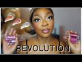NEW REVOLUTION SHIMMER BOMBS VS ORIGINAL POUT BOMBS || SWATCHES + FIRST IMPRESSIONS ON DARK SKIN