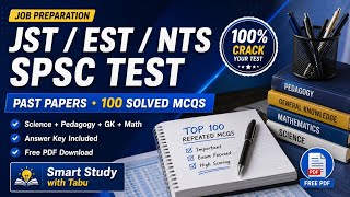 How to Crack JST Exam: Top 100 Repeated MCQs Explained 90 % GUARANTEE 