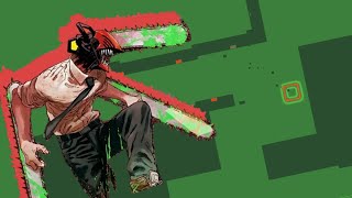 CHAINSAW MAN OP - KICK BACK - Bouncing Square Cover