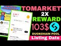 Toma 2x Reward 103$ 🔥 | Tomarket Listing Date | Tomarket Withdrawal