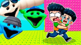 ESCAPA DE LA FAMILIA DEL GUSANO ATERRADOR EN LA TORRE TROLL DE ROBLOX | JONDRES GC