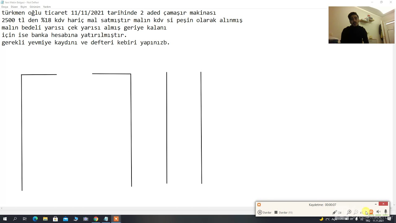 muhasebede mal satış kaydı