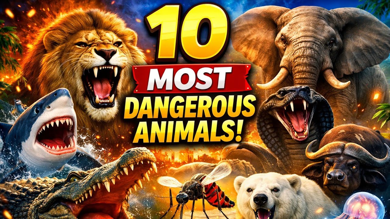 Most Ruthless Animals 10 Most Dangerous Animals in the World | Top Deadliest Animals | Kids ...