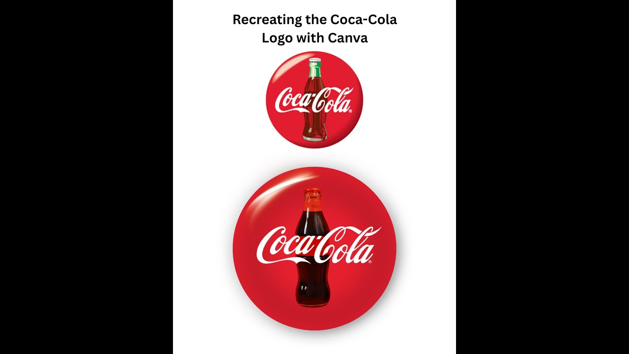 Coca-Cola logo recreation made in Canva