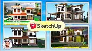 Two Storey Residential House Sketchup Walkthrough Creative 360 Sajeed Hameed