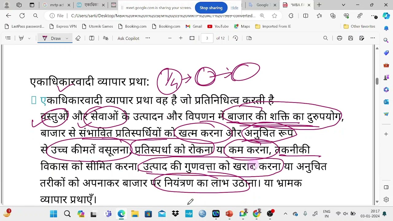 MRTP Act- 1969 (in Hindi)