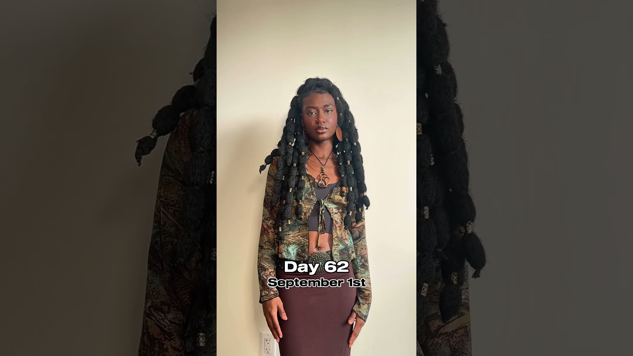 First vs Last Day of Bubble Braids 