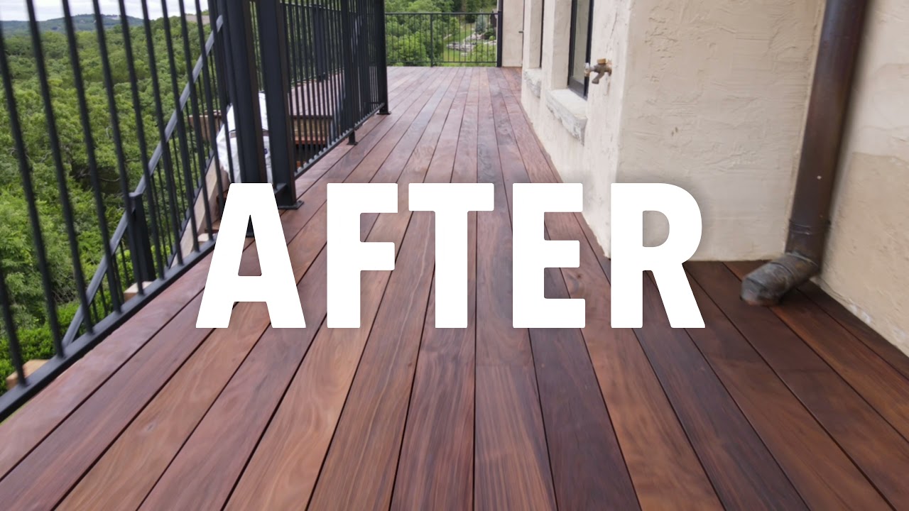 Exotic Hardwood Deck Restoration