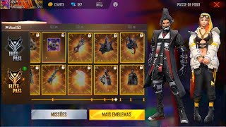 VAZOU! NOVO PASSE DE ELITE DE NOVEMBRO E DEZEMBRO, MOCHILAS, PRANCHAS E MAIS - FREE FIRE