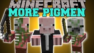 Minecraft More Zombie Pigmen Giants, Vampires, Food Thieves, & More Mod Showcase
