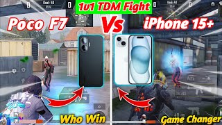 POCO F7 vs IPHONE 15 PLUS Bgmi Test 🔥 Best Gaming Phone Under 30k 🔥Dronzer Ftw