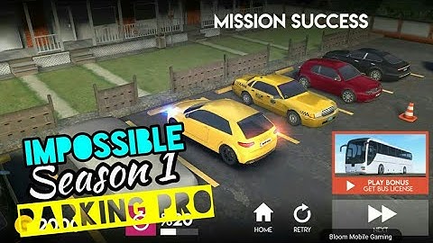 Parking Pro Impossible Season 1 Level 1-2-3-4-5-6-7-8-9-10 Android/iOS Gameplay/Walkthrough