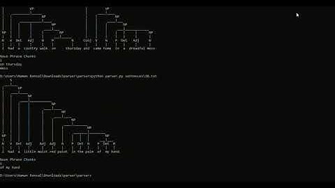 Cs50 AI: Project 6:a Parser