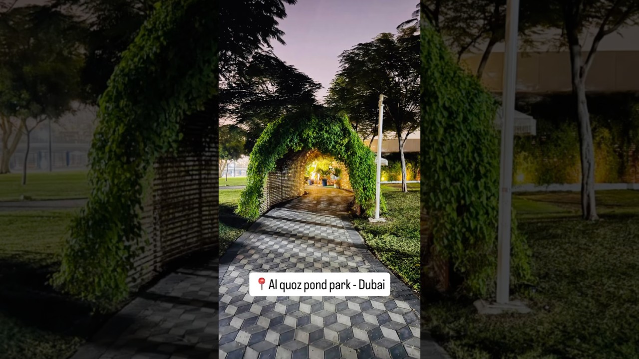 🌿 Hidden Gem in Dubai! Exploring Al Quoz Pond Park &mdash; Peaceful Escape from the City!