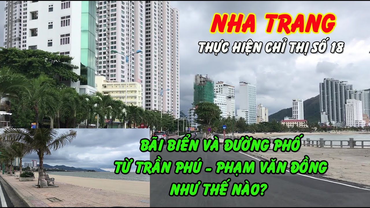 duong tran phu Update Đường Trần Phú-Phạm Văn Đồng Nha Trang đã nhộn nhịp hơn|Bãi biển có ai tắm chưa từ sau ngày 8.9.2021