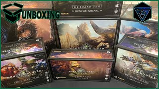 Unboxing Monster Hunter World The Board Game - All-in Kickstarter