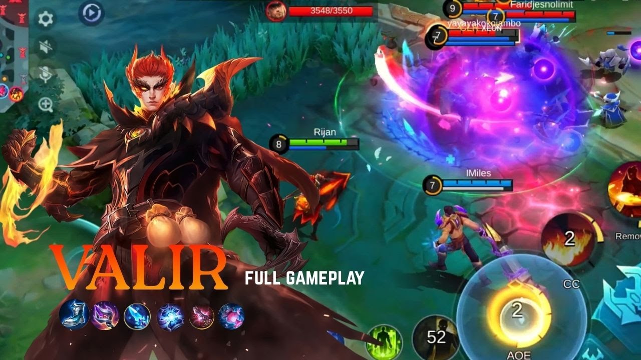 Valir Full Gameplay | MOBILE LEGENDS | solo rank pushing