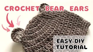 How to Crochet: BEAR EARS · Easy, Quick, & Fun DIY Pattern Tutorial