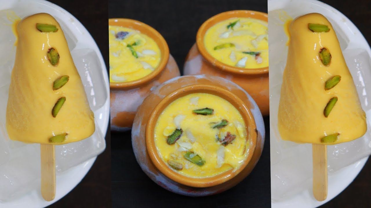 मैंगो कुल्फी 3 चीज़ों से 5 मिनट में बनाये बिना गैस जलाये |Easy n Simple MANGO ICECREAM -Summer Recipe - YouTube