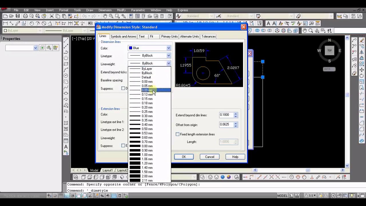 Cara Mengatur Dimensi Di Autocad