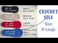 Crochet Sole XLarge