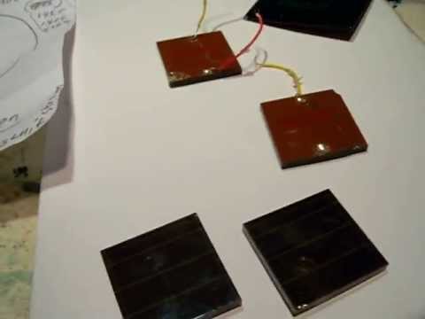 amorphous solar cell TRONY SC3030S 10 mA at 2,5 V all glass + circuit