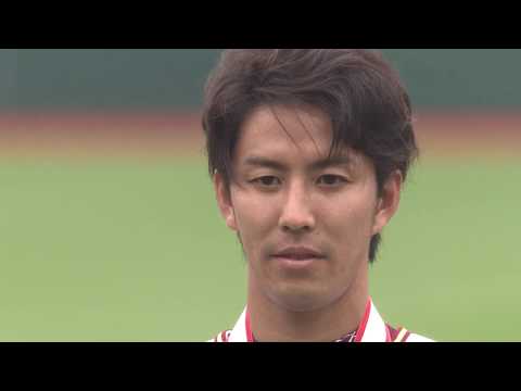 0708 E-L 岸選手 1500奪三振達成セレモニー