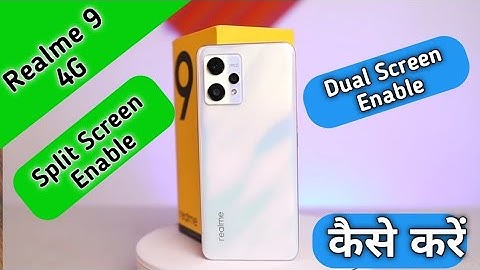 How To Enable Split Screen in Realme 9 4G , Realme 9 4G Dual Screen Create Split Screen