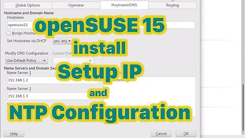 openSUSE Leap15 インストール Install and Setup IP & NTP