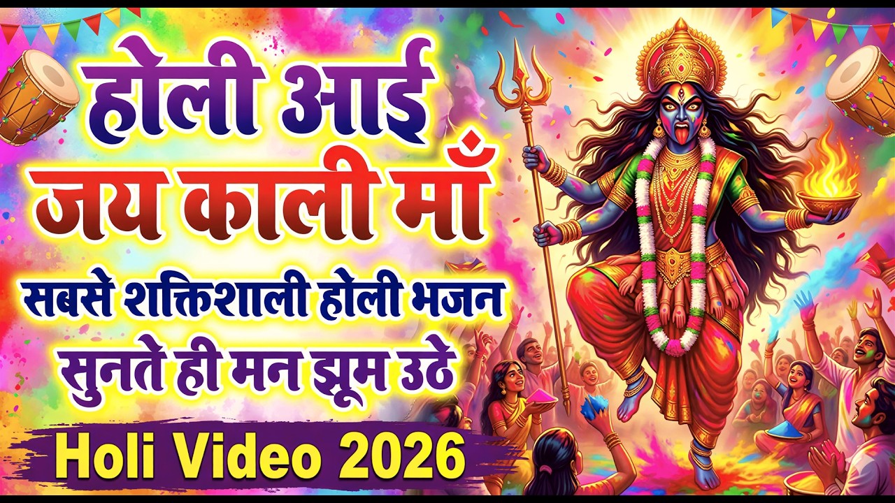 होली आई जय काली माँ | सबसे शक्तिशाली होली भजन🙏 | सुनते ही मन झूम उठे | Holi Video 2026