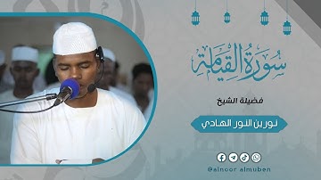 وكأنه الشيخ نورين رحمه الله | تلاوة خاشعة ومؤثرة | سورة القيامة | الشيخ نورين النور الهادي