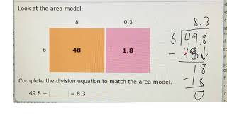 dividing decimals using area models