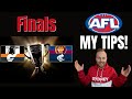 My AFL 2023 Prelim Finals Tips!