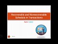 Recoverable and Nonrecoverable Schedule in Transactions lec-60 part-1