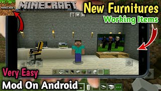 How To Install New Furniture Mod On Minecraft For Android |Malayalam| [6K Tech] screenshot 5