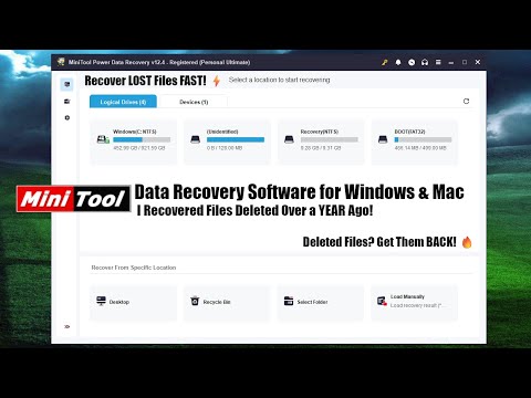 Recover Lost Files FAST! MiniTool Power Data Recovery Full Guide & Test