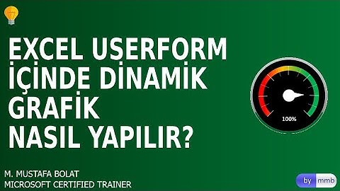Excel Userform İçinde İnteraktif Grafik Göstermek