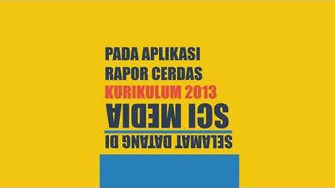 Aplikasi Rapor K13 Revisi 2018