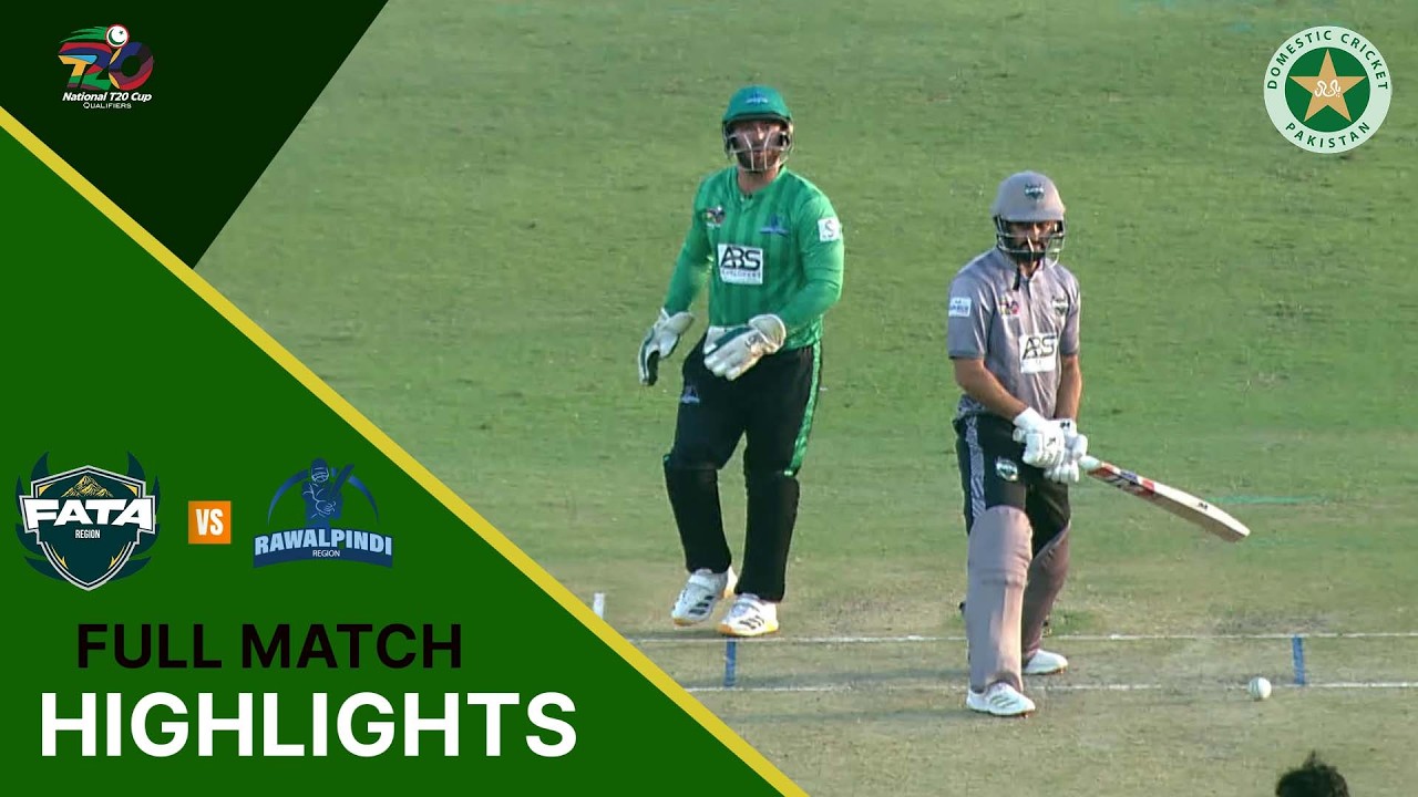 Full Highlights | FATA Region vs Rawalpindi Region | National T20 Qualifier | Match 3 | MZA1T