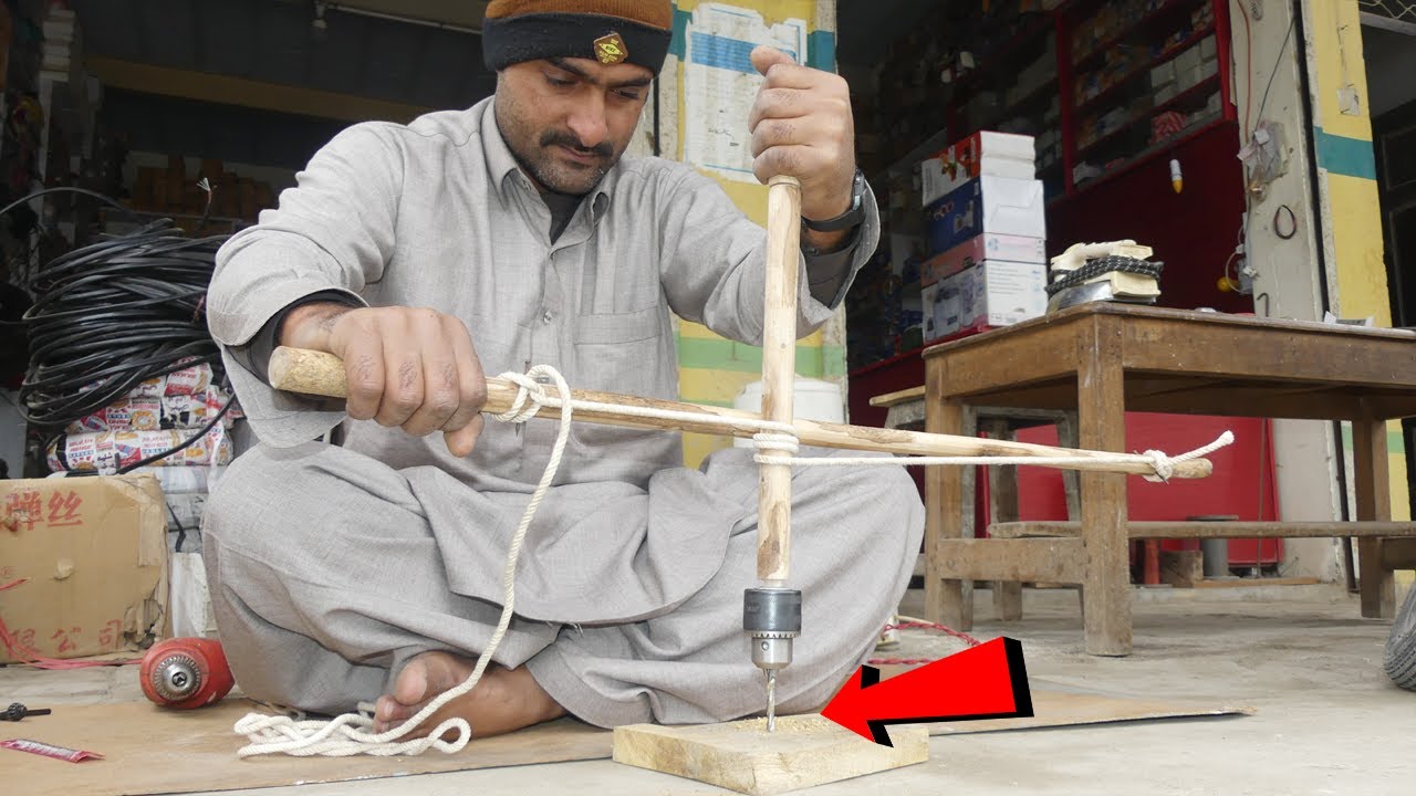 How to Make Hand Made Drill Machine. DIY